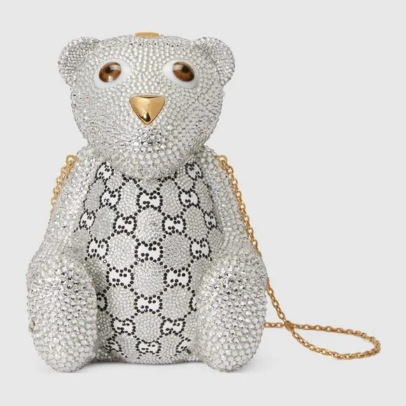 GUCCI TEDDY BEAR SHAPED SHOULDER BAG - Picture 1 of 5